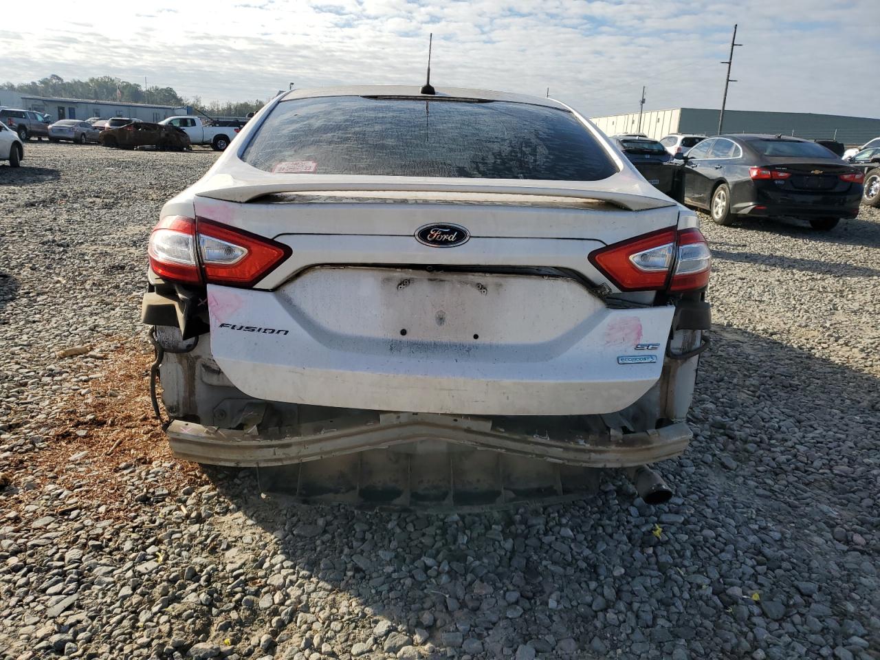 2013 Ford Fusion VIN 3FA6P0HR1DR152874 Copart auction photo, rear end damage thumbnail 6