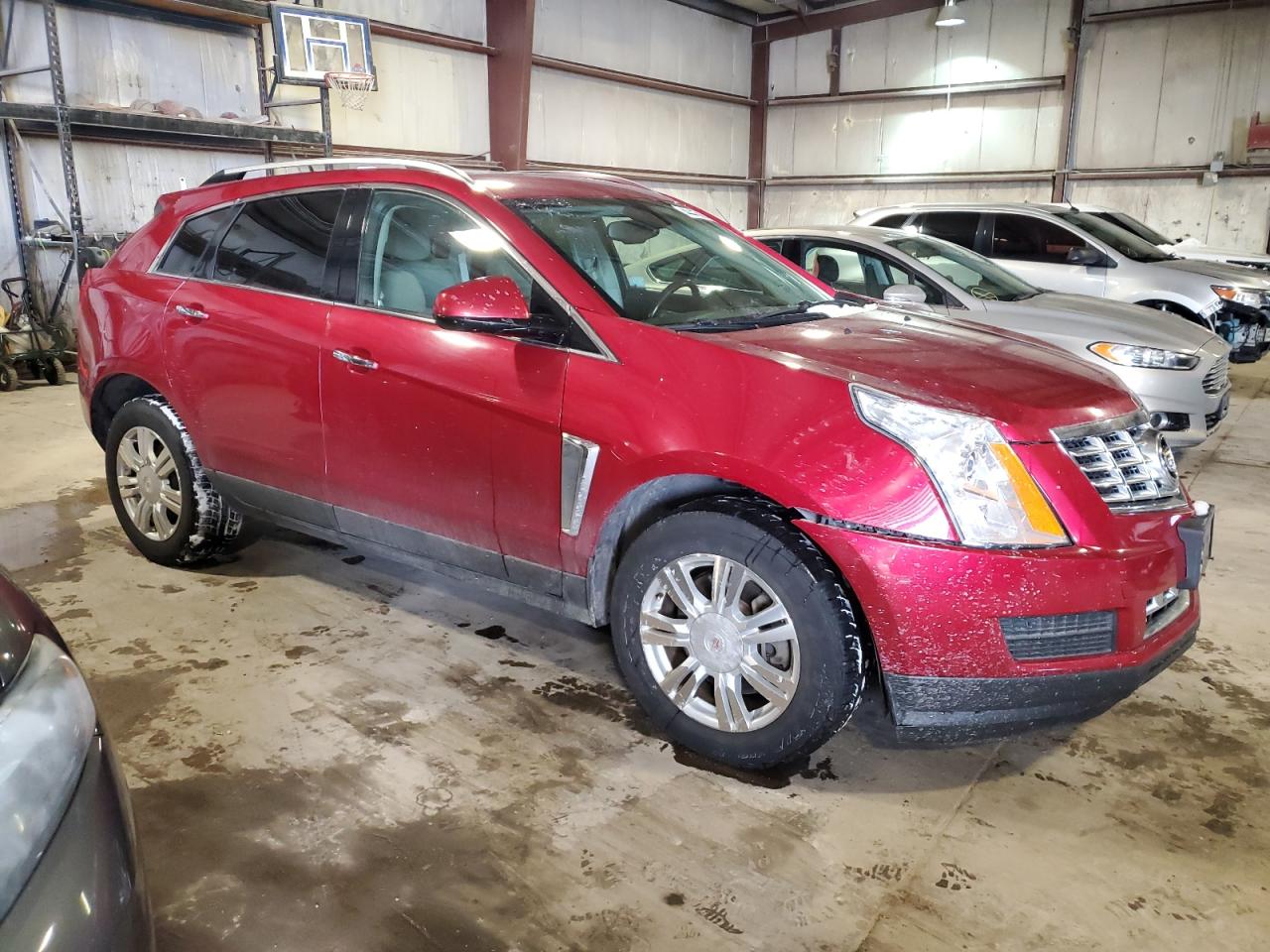 2014 Cadillac SRX VIN 3GYFNEE35ES661416 Copart auction photo, front end / minor dent/scratches damage thumbnail 4