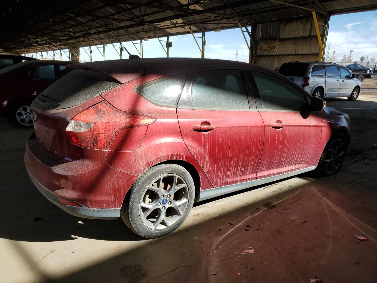 2014 Ford Focus VIN 1FADP3K20EL326017 Copart auction photo, front end damage thumbnail 3