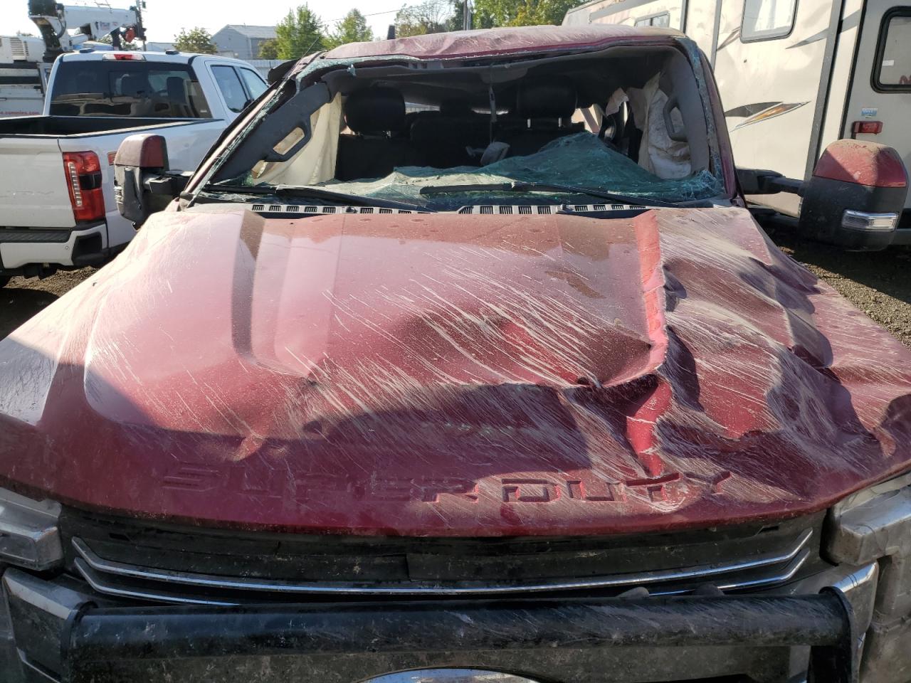 2019 Ford F350 VIN 1FT8W3BTXKEF34395 Copart auction photo, rollover damage thumbnail 11