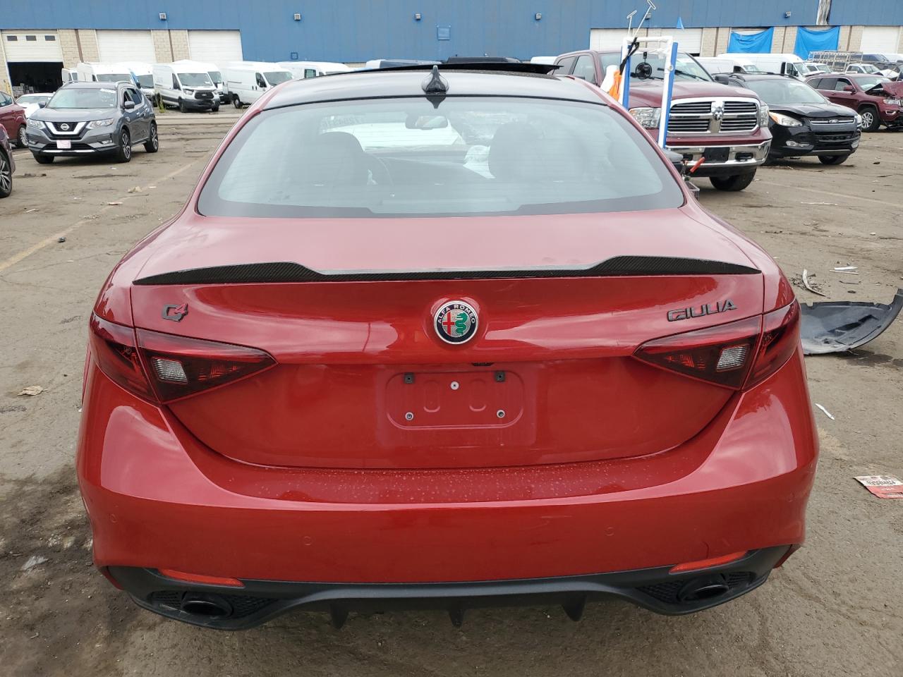 2019 Alfa Romeo Giulia VIN ZARFANBN8K7615232 Copart auction photo, front end damage thumbnail 6