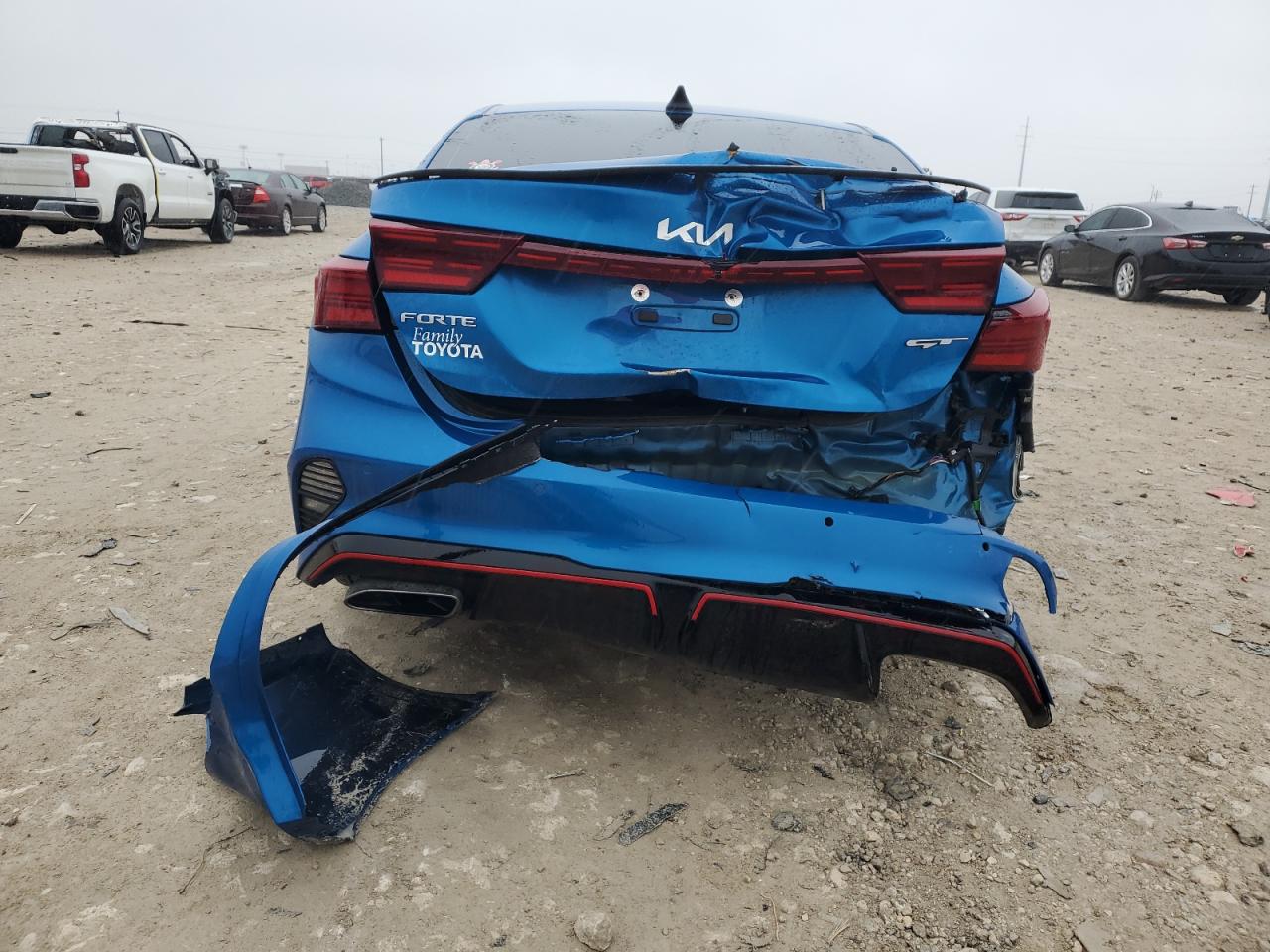2023 KIA Forte VIN 3KPF44AC9PE595236 Copart auction photo, rear end / minor dent/scratches damage thumbnail 6