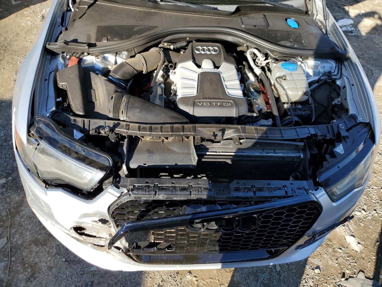 2014 Audi A6 VIN WAUFGAFC8EN050262 Copart auction photo, all over / undercarriage damage thumbnail 11