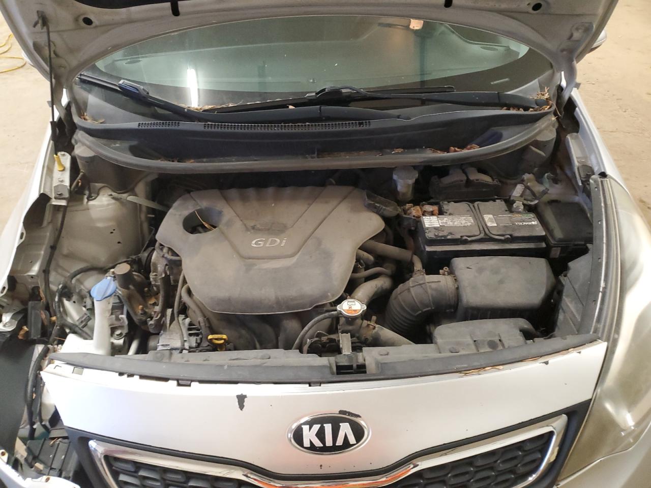 2013 KIA Rio VIN KNADN4A38D6162266 Copart auction photo, front end damage thumbnail 11