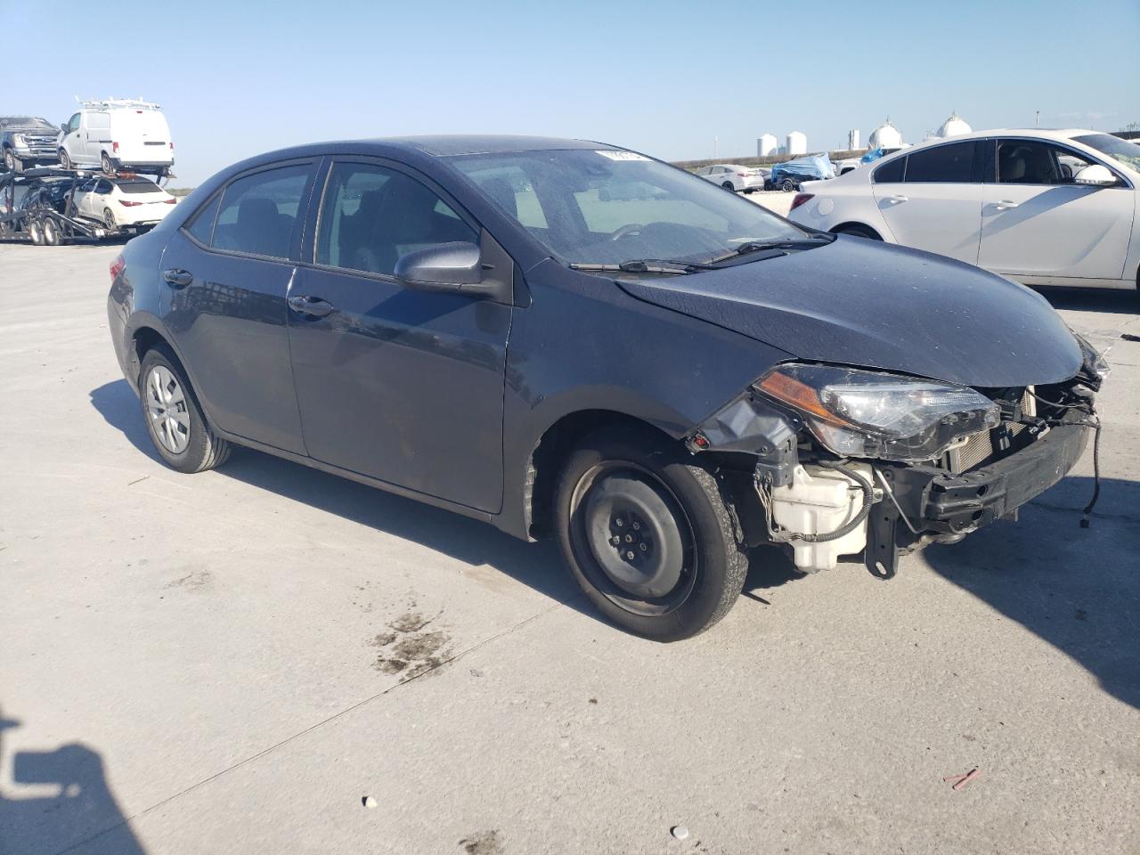2019 Toyota Corolla VIN 2T1BURHE5KC208577 Copart auction photo, front end / side damage thumbnail 4