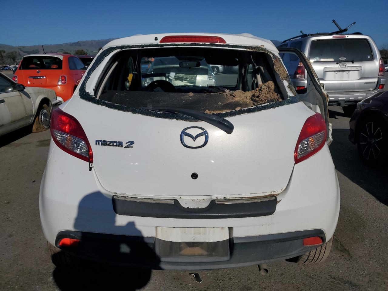 2013 Mazda 2 VIN JM1DE1KZ2D0153084 Copart auction photo, rollover damage thumbnail 6