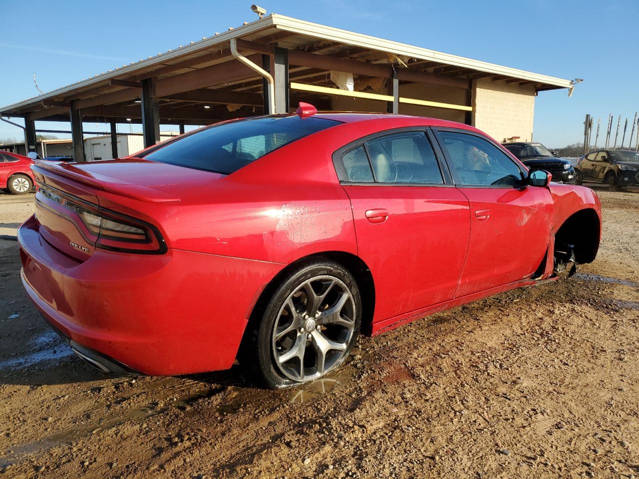 2016 Dodge Charger VIN 2C3CDXHG5GH100195 Copart auction photo, front end / undercarriage damage thumbnail 3