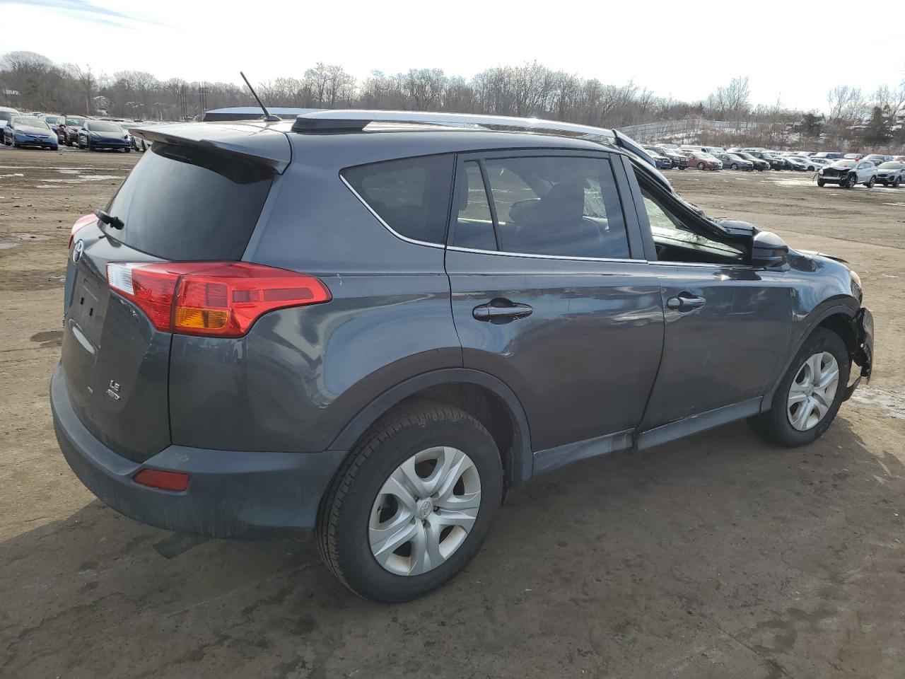 2013 Toyota RAV 4 VIN JTMBFREV3DD018541 Copart auction photo, top/roof / front end damage thumbnail 3
