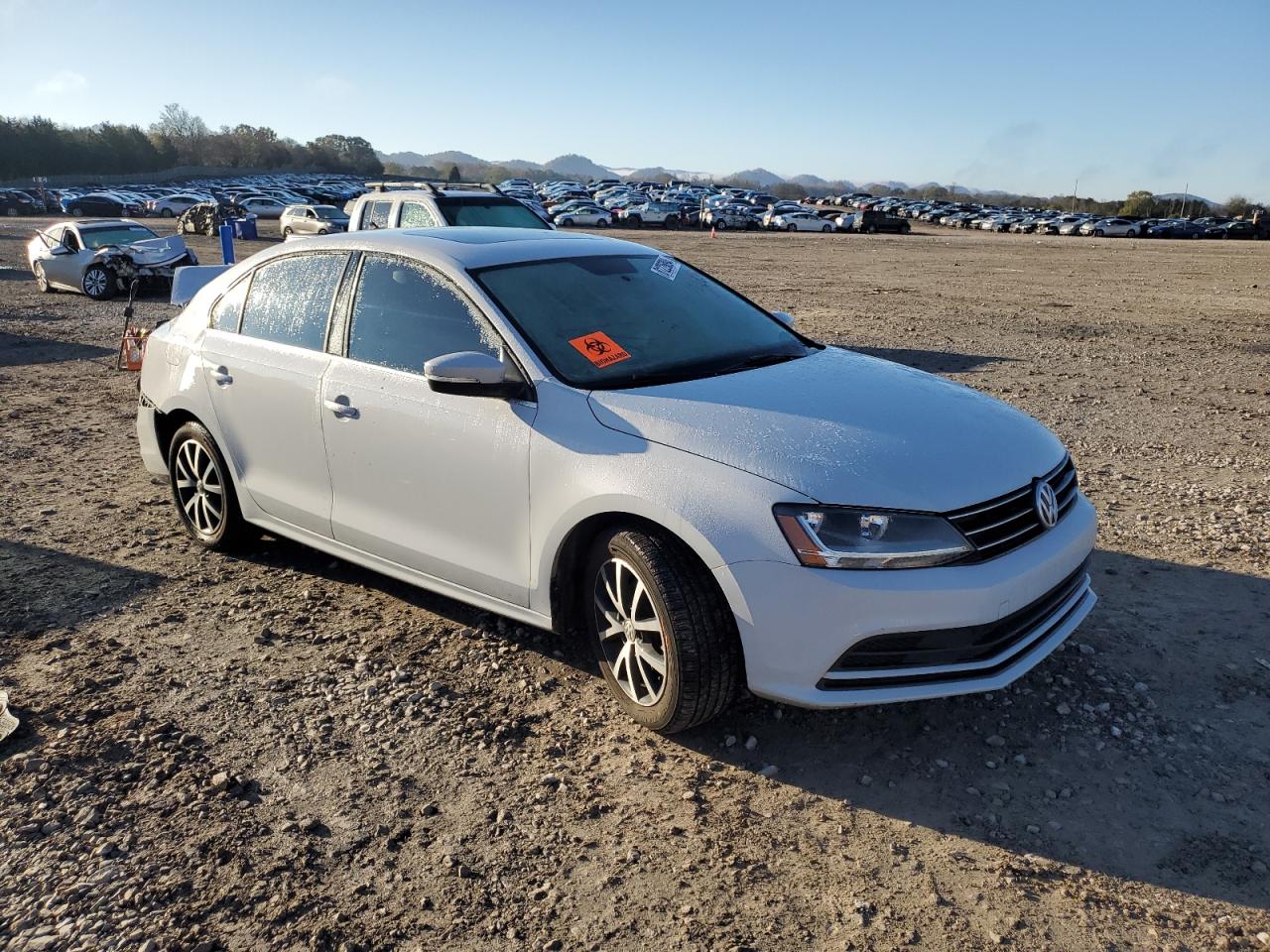 2017 Volkswagen Jetta VIN 3VWDB7AJ4HM231548 Copart auction photo, rear end damage thumbnail 4