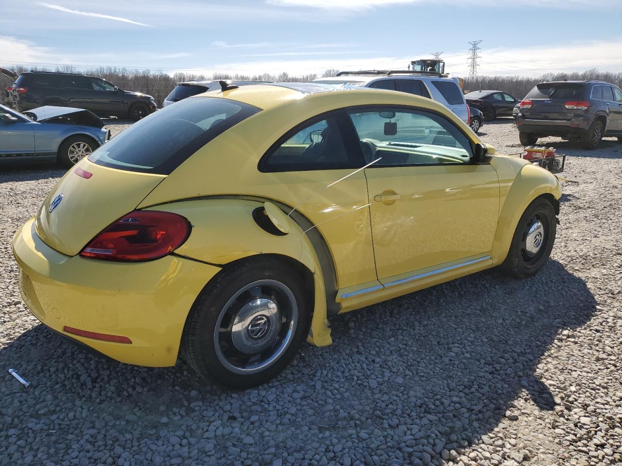 2013 Volkswagen Beetle VIN 3VWJX7AT9DM645344 Copart auction photo, side / all over damage thumbnail 3