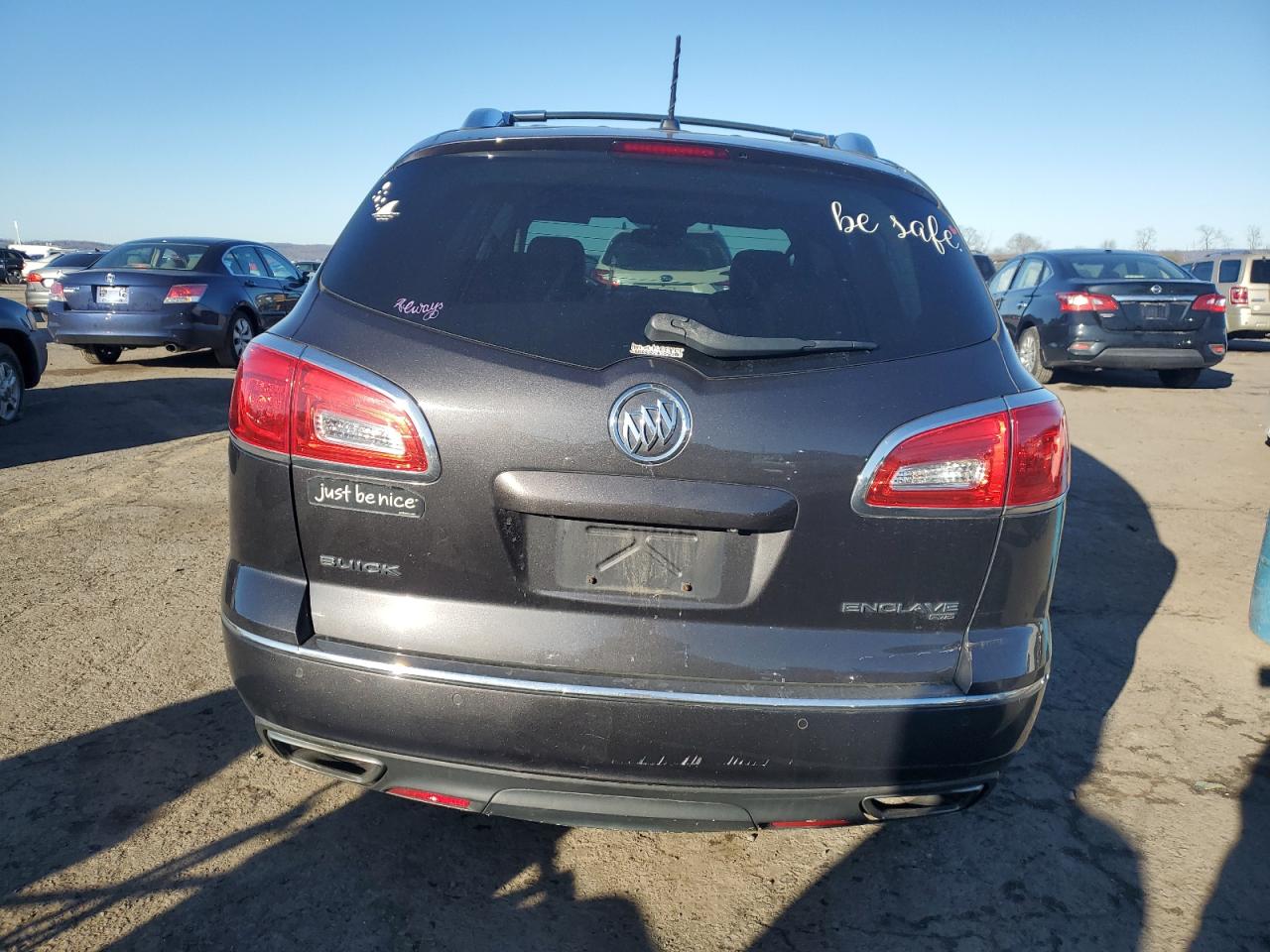 2015 Buick Enclave VIN 5GAKVBKD3FJ290860 Copart auction photo, front end / undercarriage damage thumbnail 6