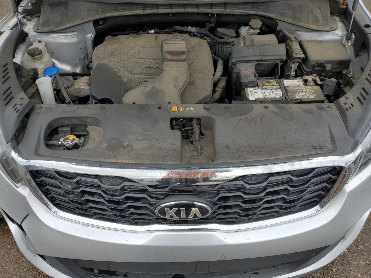2019 KIA Sorento VIN 5XYPG4A55KG570102 Copart auction photo, front end damage thumbnail 12