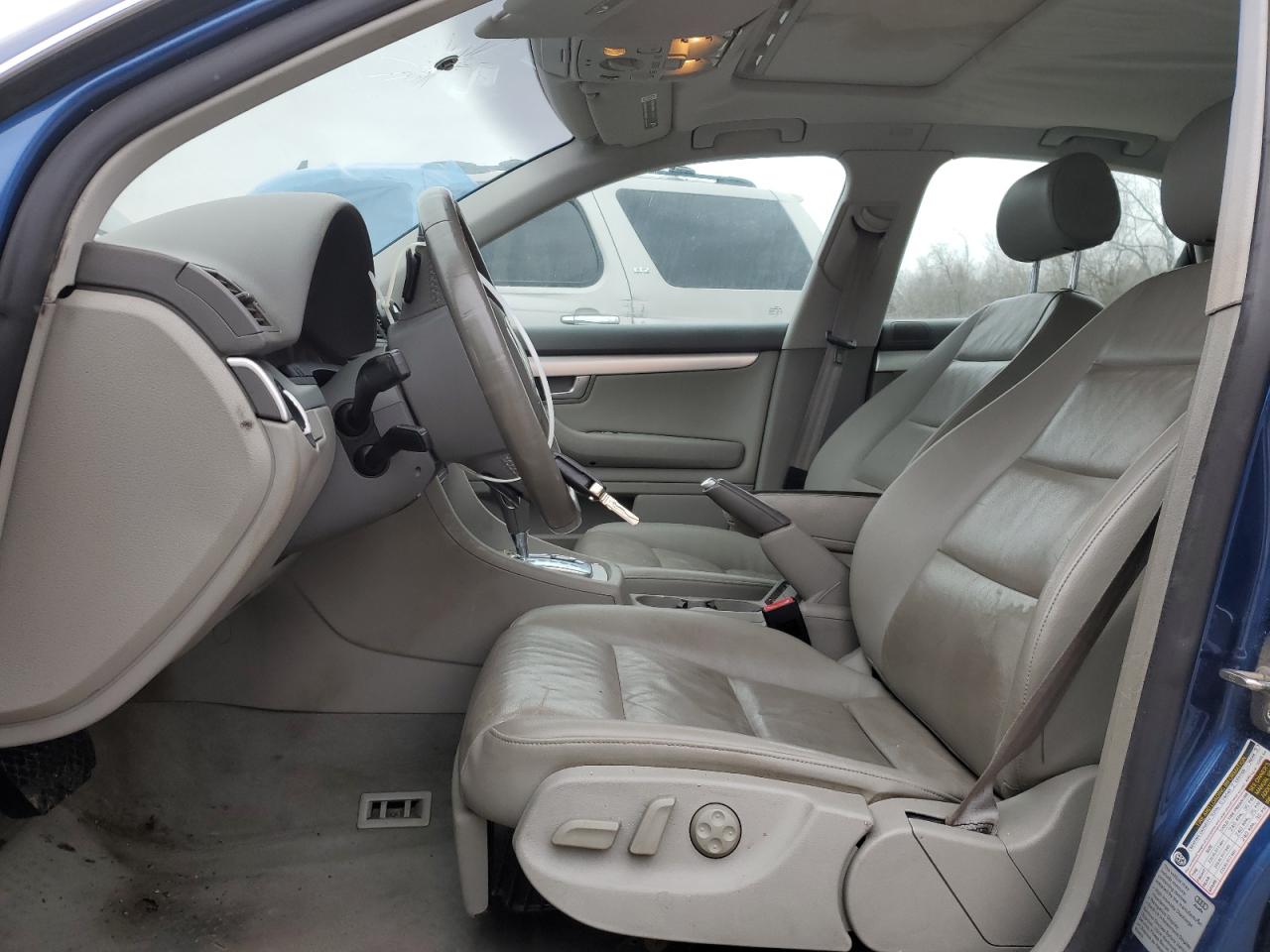 2008 Audi A4 VIN WAUDF78EX8A052554 Copart auction photo, all over damage thumbnail 7