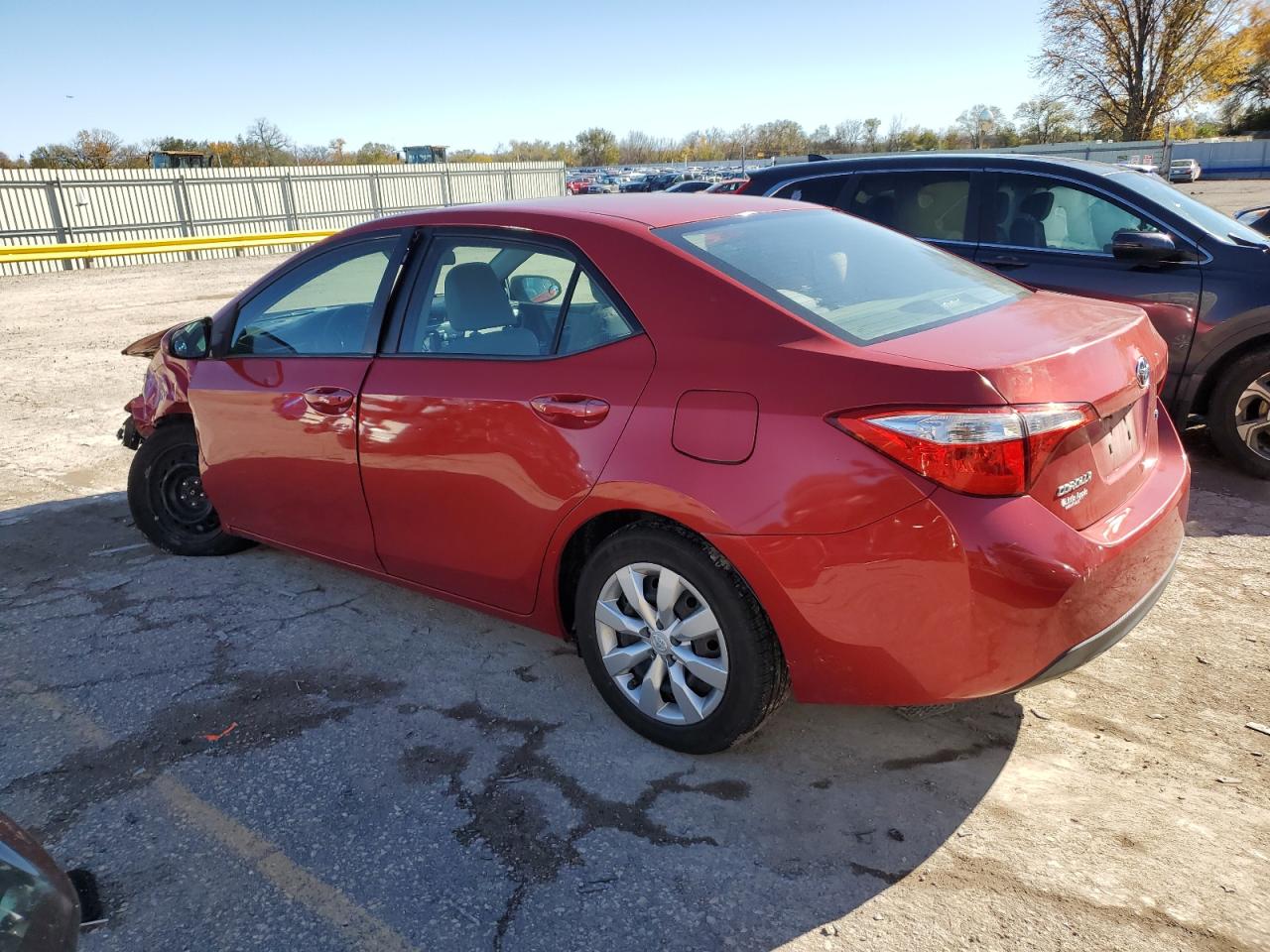 2014 Toyota Corolla VIN 5YFBURHE0EP074940 Copart auction photo, front end damage thumbnail 2