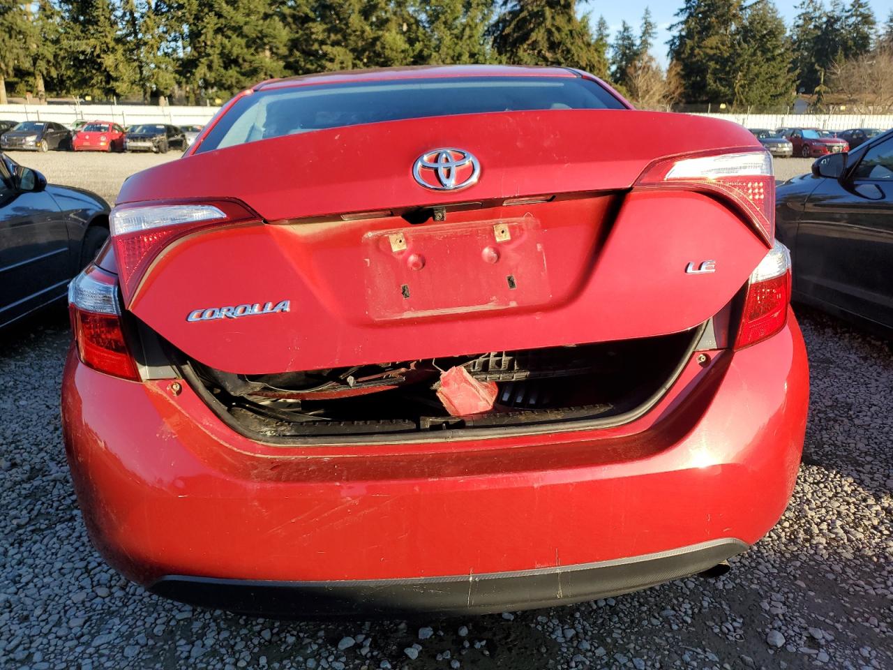 2016 Toyota Corolla VIN 2T1BURHE2GC643824 Copart auction photo, all over damage thumbnail 6