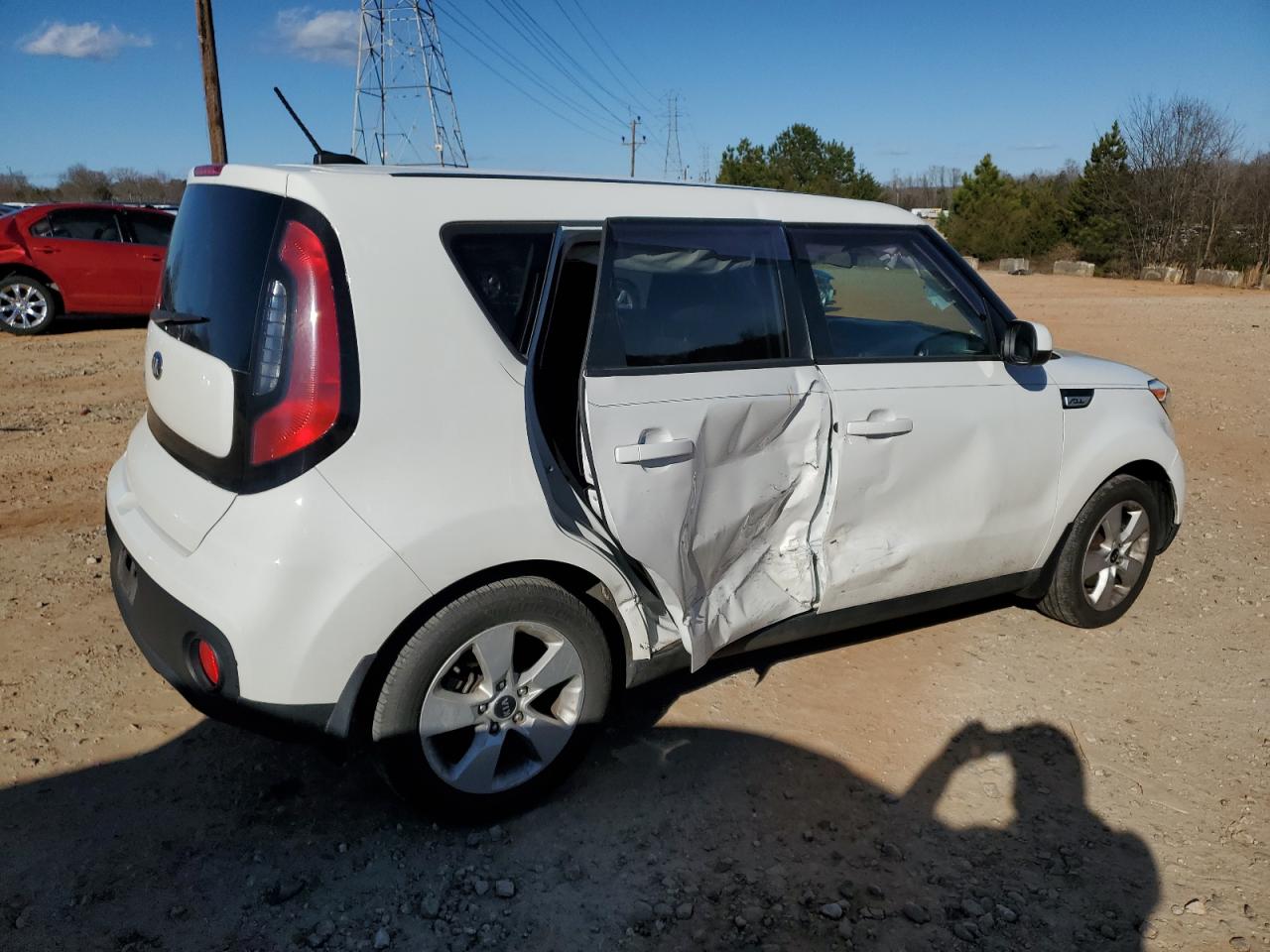 2018 KIA Soul VIN KNDJN2A23J7907562 Copart auction photo, side damage thumbnail 3