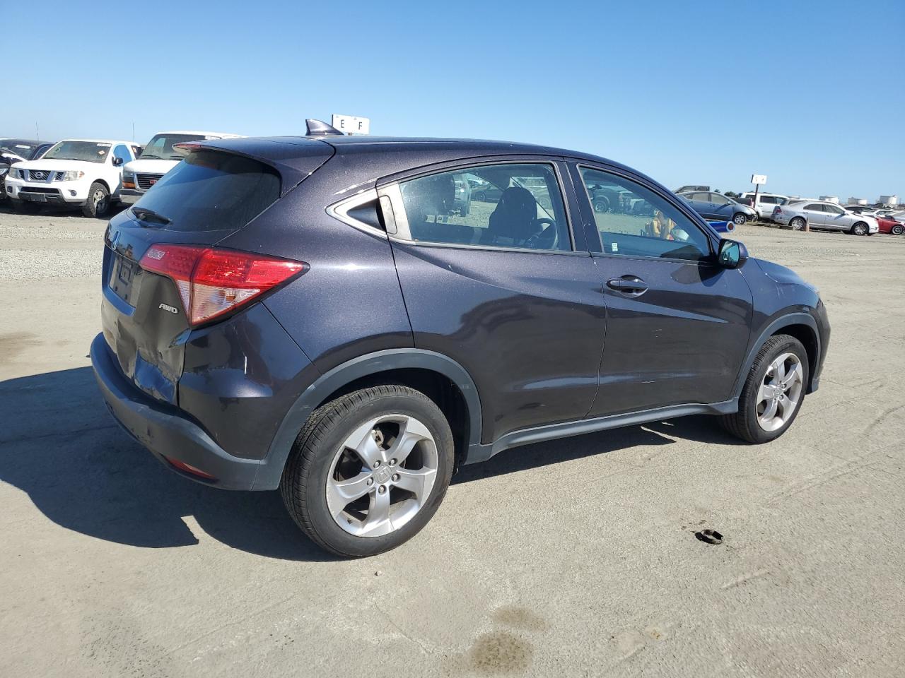 2017 Honda HR-V VIN 3CZRU6H38HG702601 Copart auction photo, rear end damage thumbnail 3