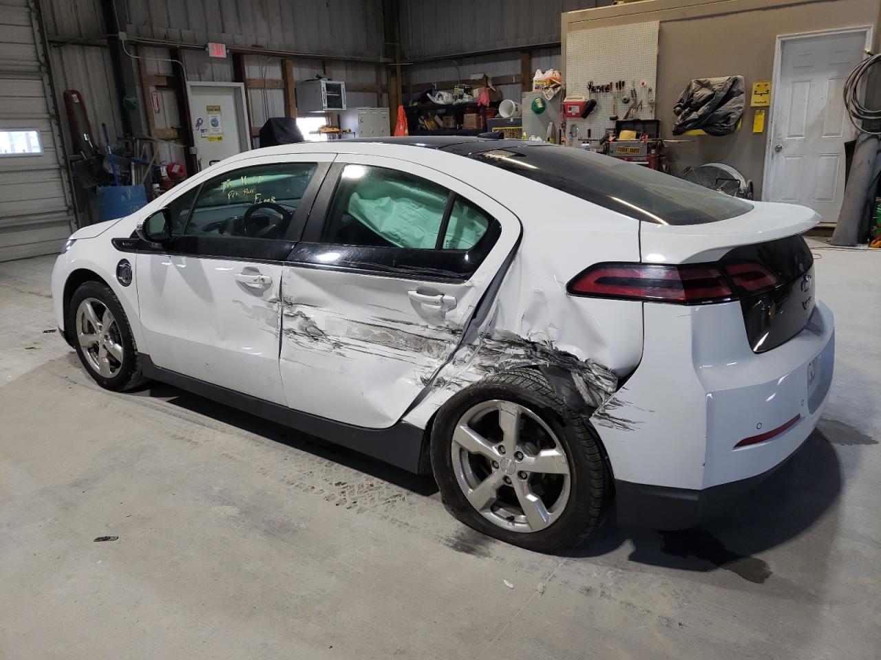 2012 Chevrolet Volt VIN 1G1RD6E42CU103100 Copart auction photo, side / rear end damage thumbnail 2