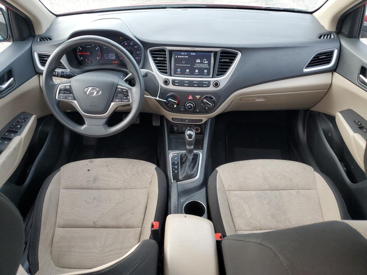 2021 Hyundai Accent VIN 3KPC24A61ME140685 Copart auction photo, rear end / front end damage thumbnail 8