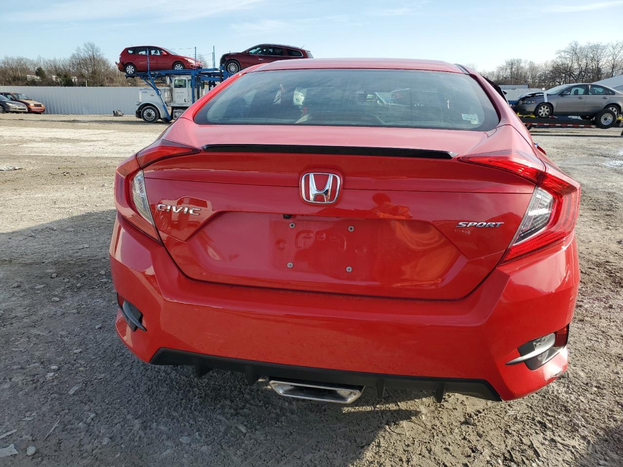 2019 Honda Civic VIN 2HGFC2F83KH517111 Copart auction photo, side damage thumbnail 6