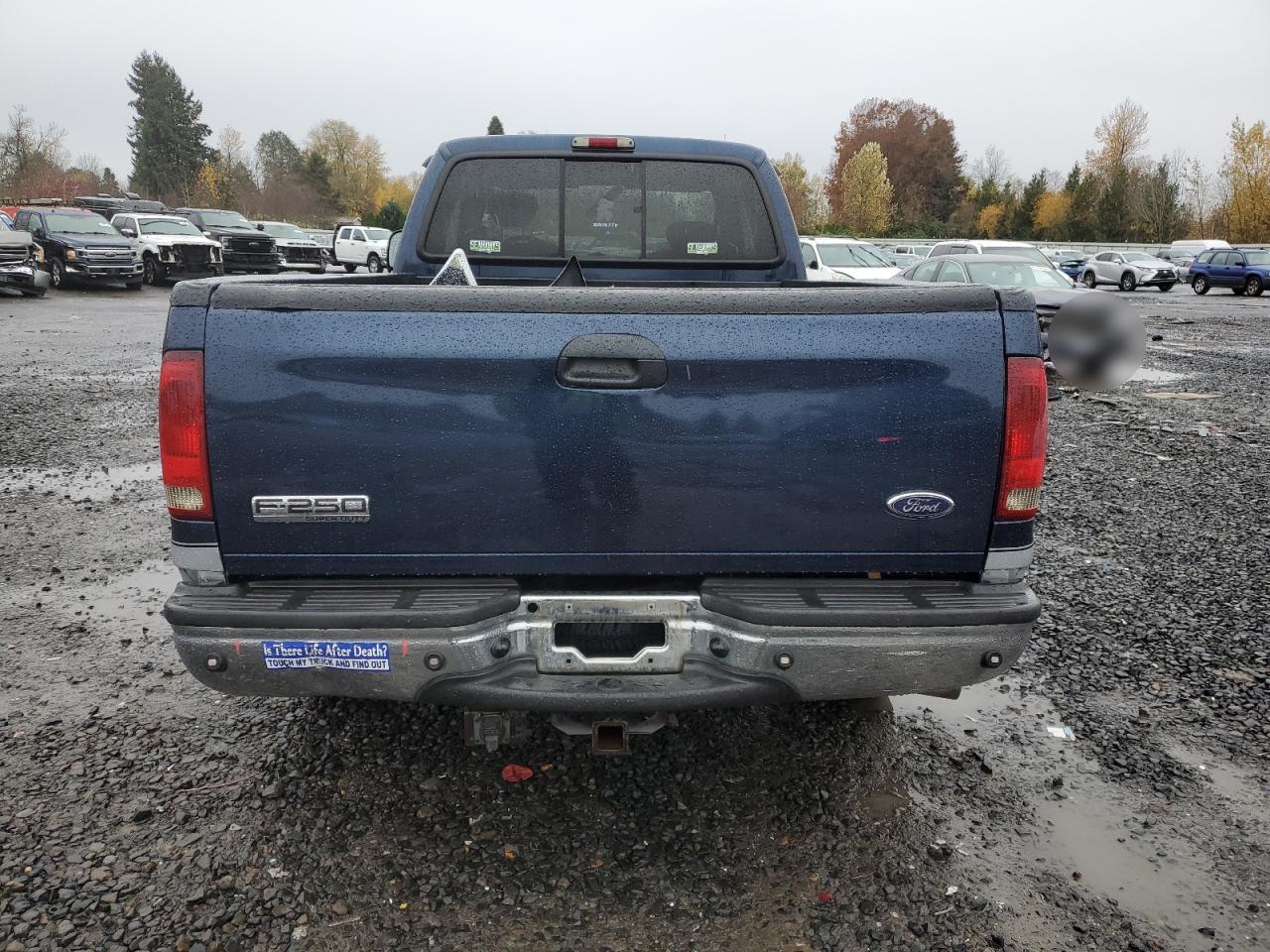 2002 Ford F250 VIN 1FTNX20F72EB02306 Copart auction photo, front end / side damage thumbnail 6