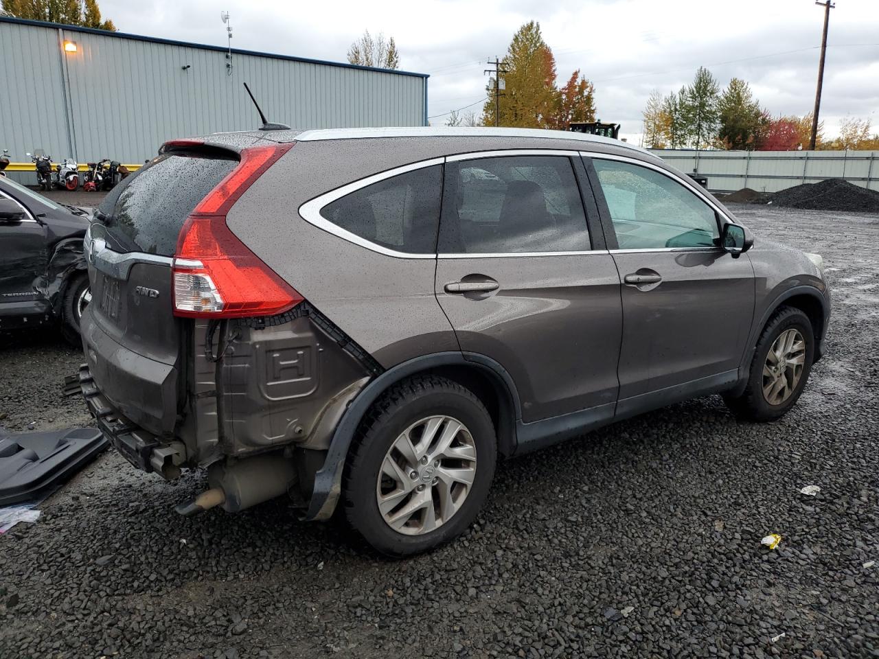 2015 Honda CR-V VIN 2HKRM4H71FH678787 Copart auction photo, rear end damage thumbnail 3