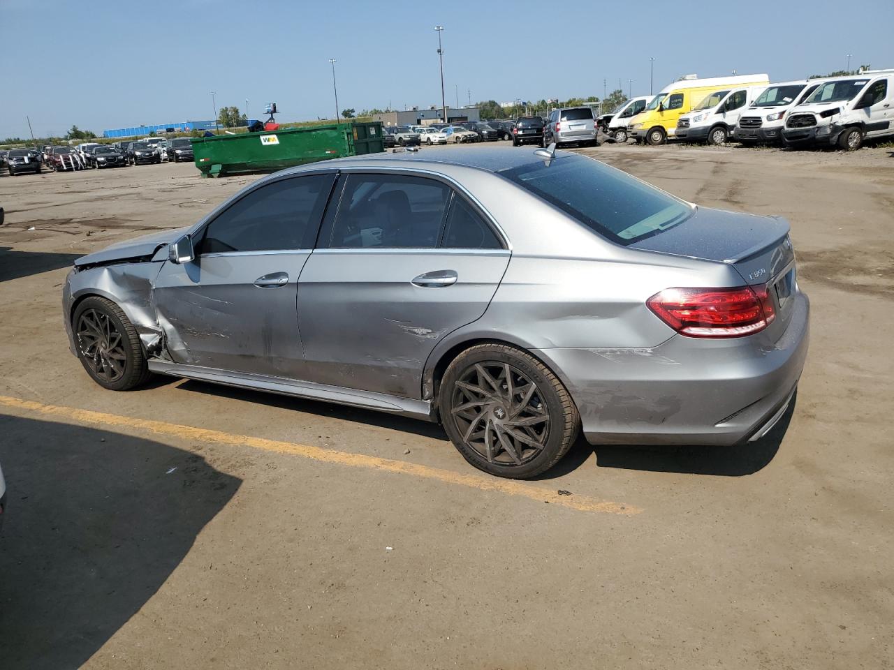 2014 Mercedes-Benz E-klasse VIN WDDHF8JB0EB030651 Copart auction photo, all over damage thumbnail 2