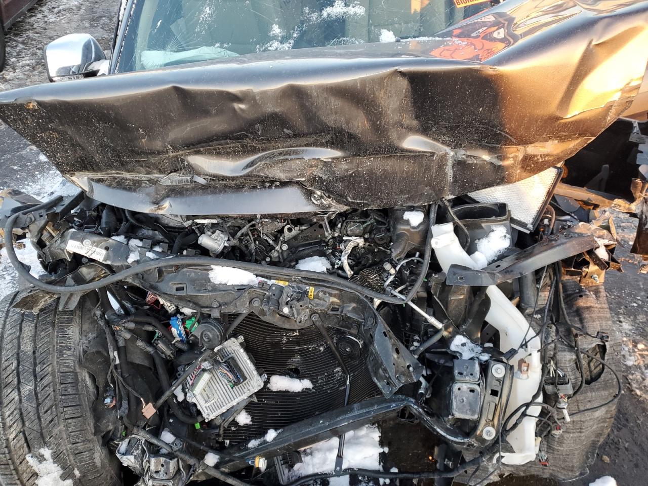 2021 Jeep Grand Cherokee VIN 1C4RJFBG9MC776116 Copart auction photo, front end / side damage thumbnail 13