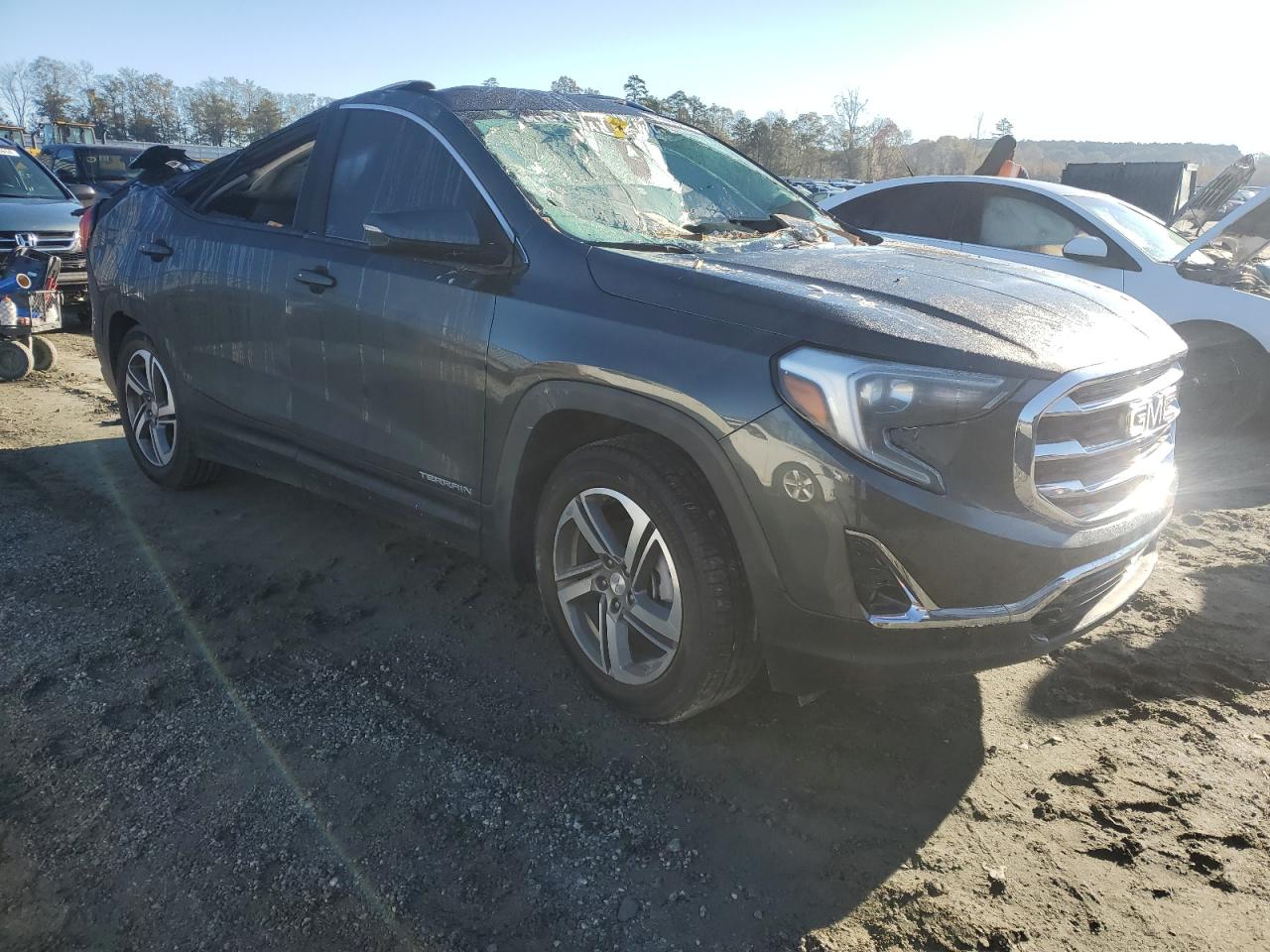2020 GMC Terrain VIN 3GKALPEV1LL214239 Copart auction photo, top/roof damage thumbnail 4