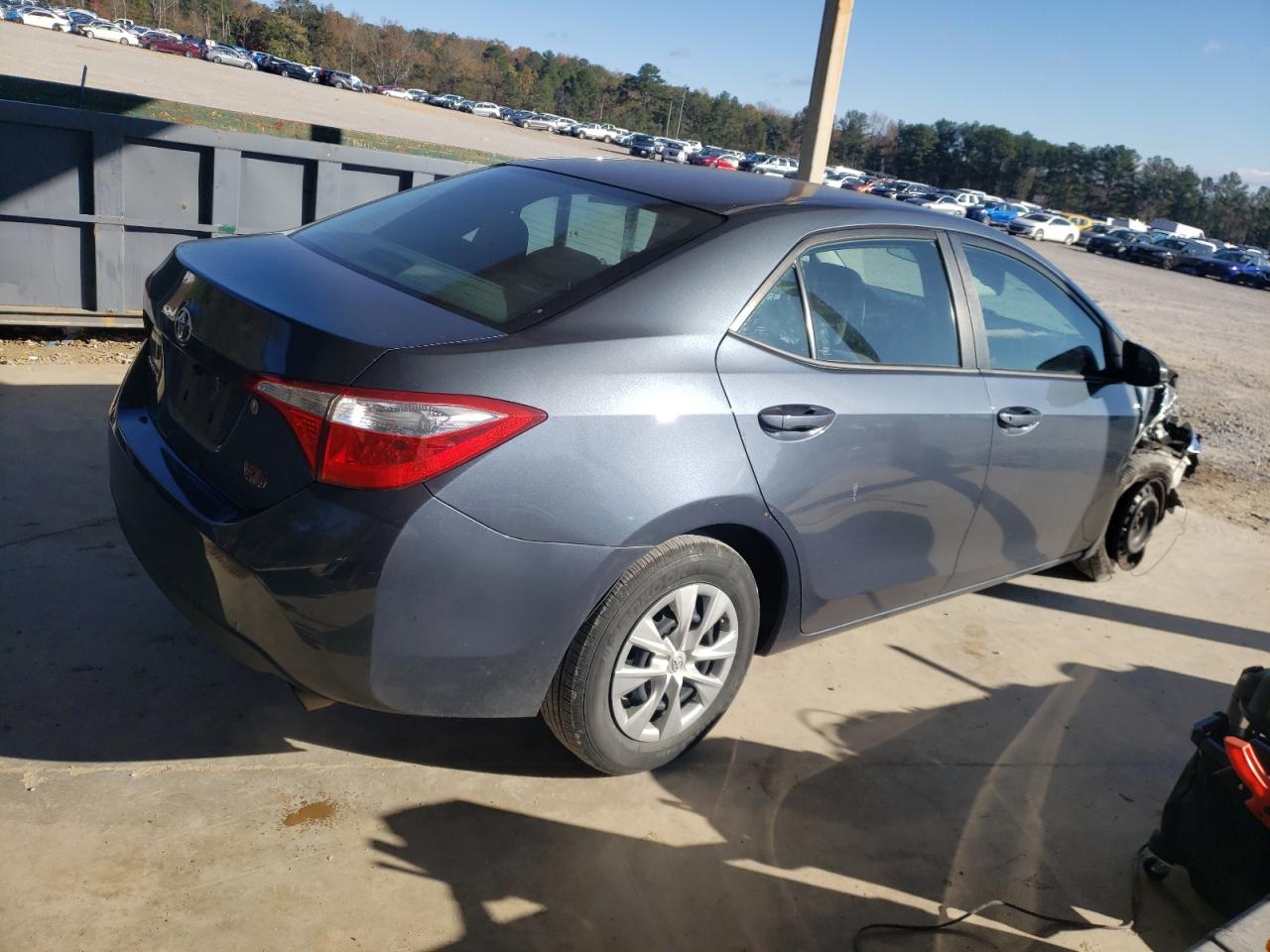 2016 Toyota Corolla VIN 2T1BURHE7GC631345 Copart auction photo, side / front end damage thumbnail 3