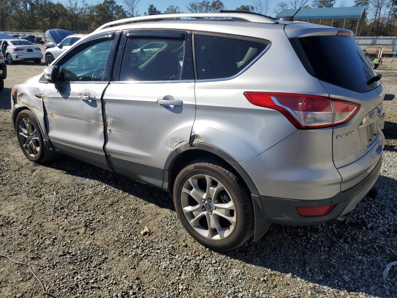 2015 Ford Escape VIN 1FMCU0J93FUB86077 Copart auction photo, side damage thumbnail 2
