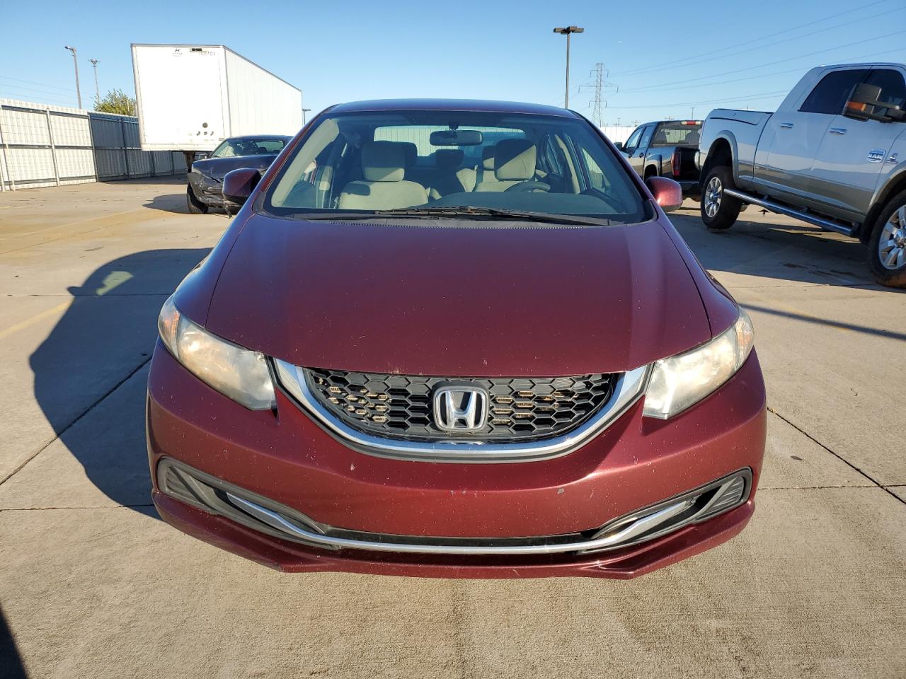 2013 Honda Civic VIN 2HGFB2F59DH585148 Copart auction photo, rear end / side damage thumbnail 5