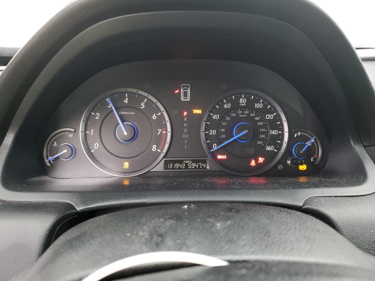 2012 Honda Crosstour VIN 5J6TF2H59CL007419 Copart auction photo, front end damage thumbnail 9
