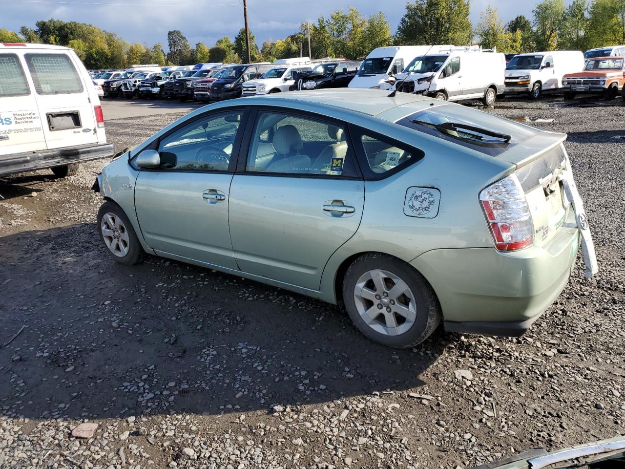 2008 Toyota Prius VIN JTDKB20U987736021 Copart auction photo, front end / side damage thumbnail 2
