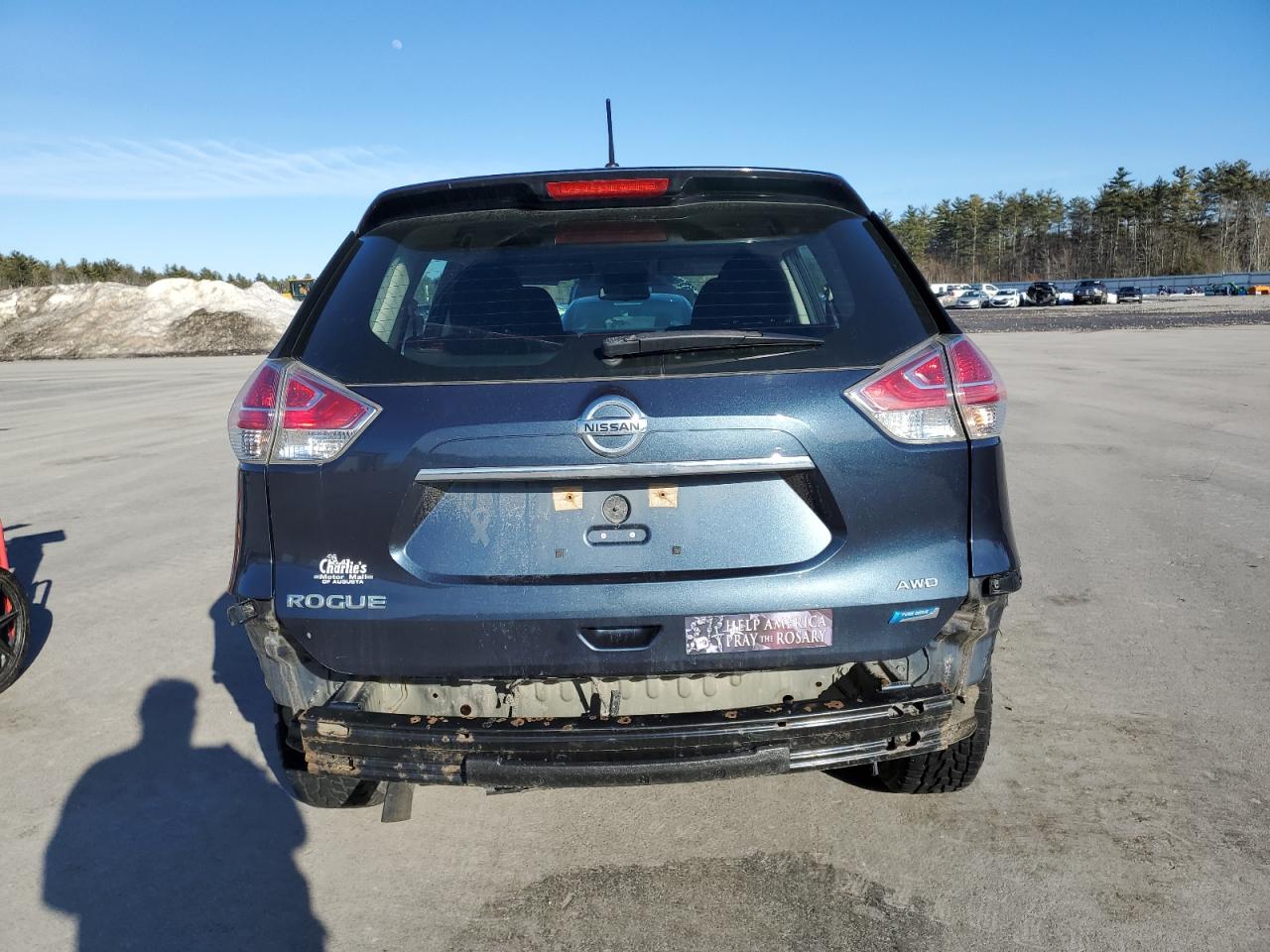 2014 Nissan Rogue VIN 5N1AT2MVXEC818463 Copart auction photo, rear end damage thumbnail 6