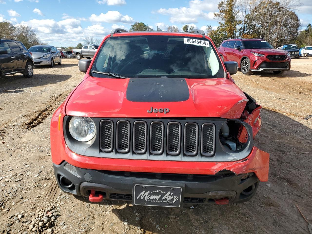 2015 Jeep Renegade VIN ZACCJBCT1FPB81463 Copart auction photo, front end damage thumbnail 5