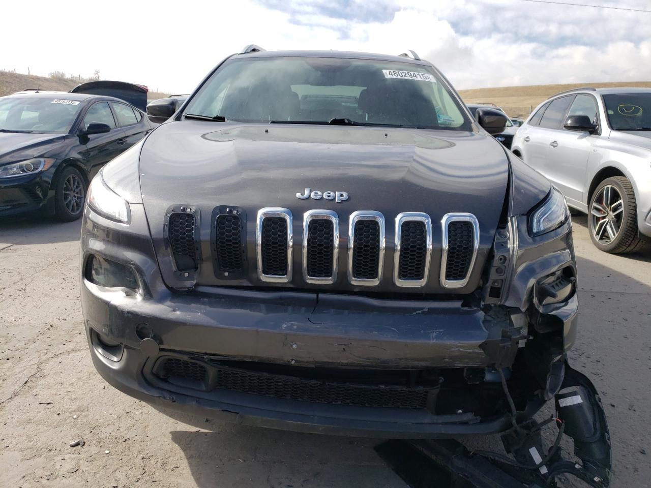 2015 Jeep Grand Cherokee VIN 1C4PJMCB1FW551074 Copart auction photo, front end / hail damage thumbnail 5
