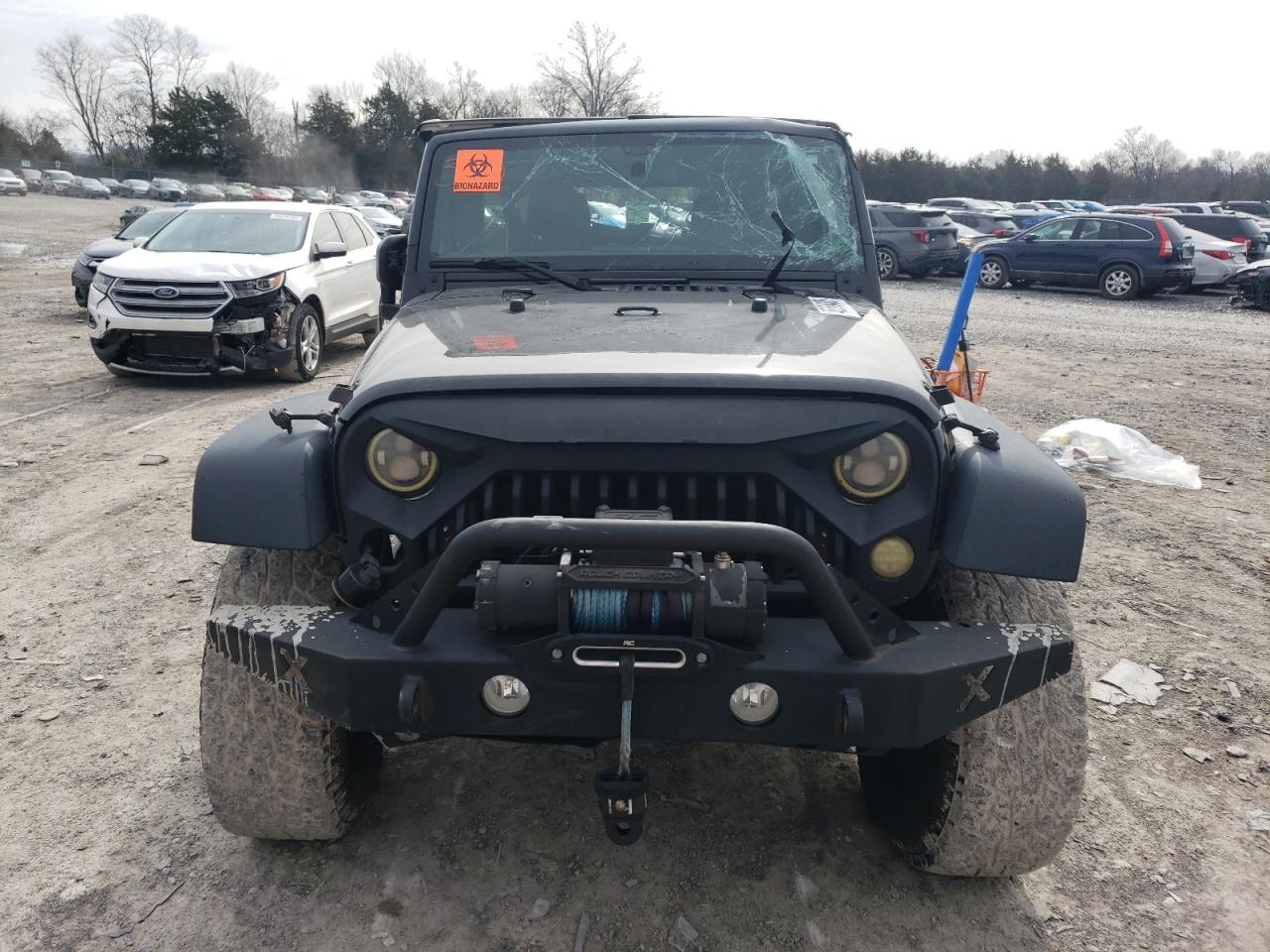 2016 Jeep Wrangler VIN 1C4BJWDG4GL144417 Copart auction photo, rollover / side damage thumbnail 5