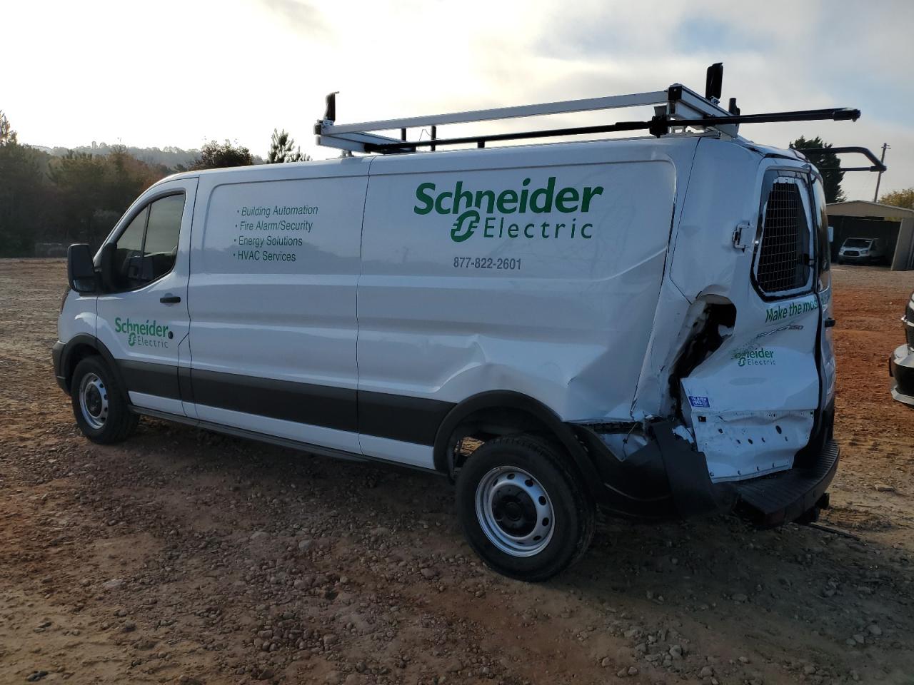 2023 Ford Transit VIN 1FTBR1Y82PKA72007 Copart auction photo, rear end damage thumbnail 2