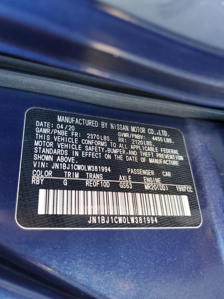 2020 Nissan Rogue VIN JN1BJ1CW0LW381994 Copart auction photo, front end / minor dent/scratches damage thumbnail 15