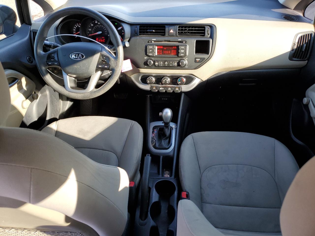 2014 KIA Rio VIN KNADM4A34E6397199 Copart auction photo, front end damage thumbnail 8