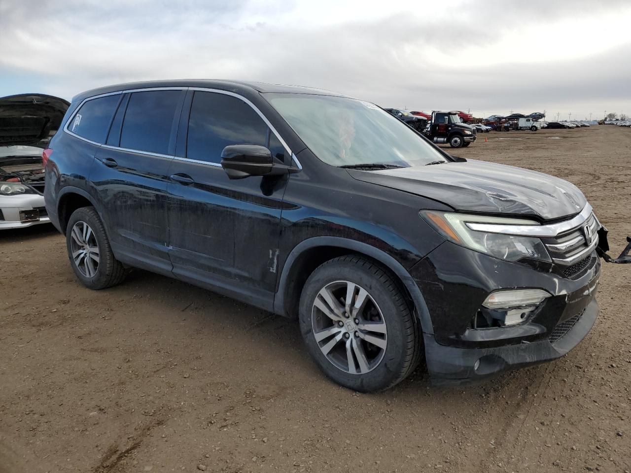 2016 Honda Pilot VIN 5FNYF6H56GB100183 Copart auction photo, front end damage thumbnail 4