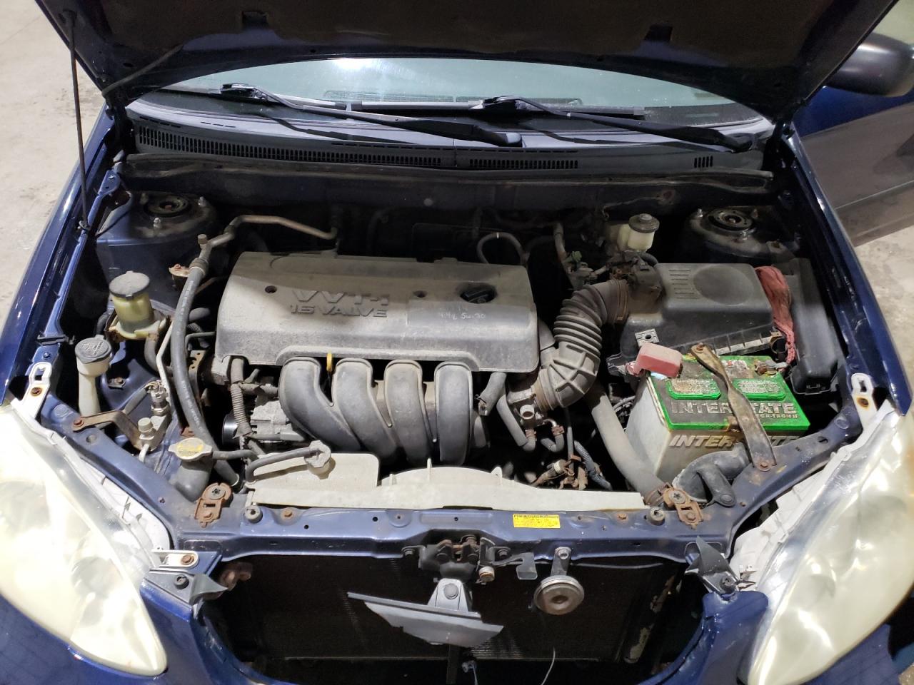 2005 Toyota Corolla VIN JTDBR32E350055929 Copart auction photo, front end / minor dent/scratches damage thumbnail 11