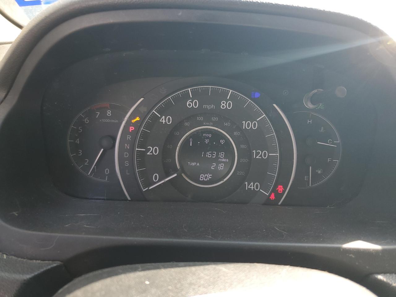 2016 Honda CR-V VIN 2HKRM3H76GH539556 Copart auction photo, side / front end damage thumbnail 9
