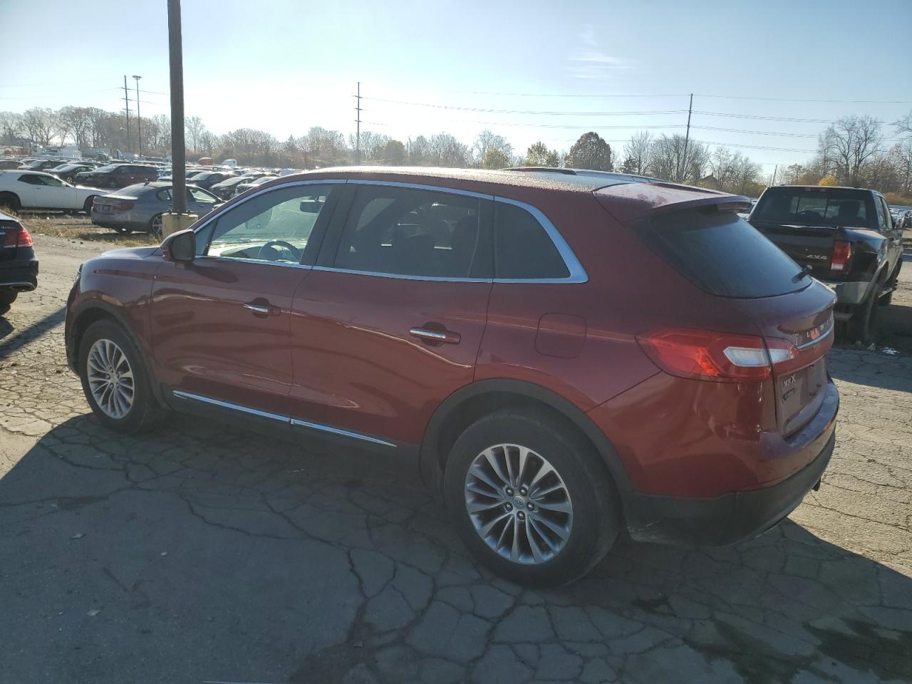 2016 Lincoln MKX VIN 2LMTJ8KP2GBL79949 Copart auction photo, side / front end damage thumbnail 2