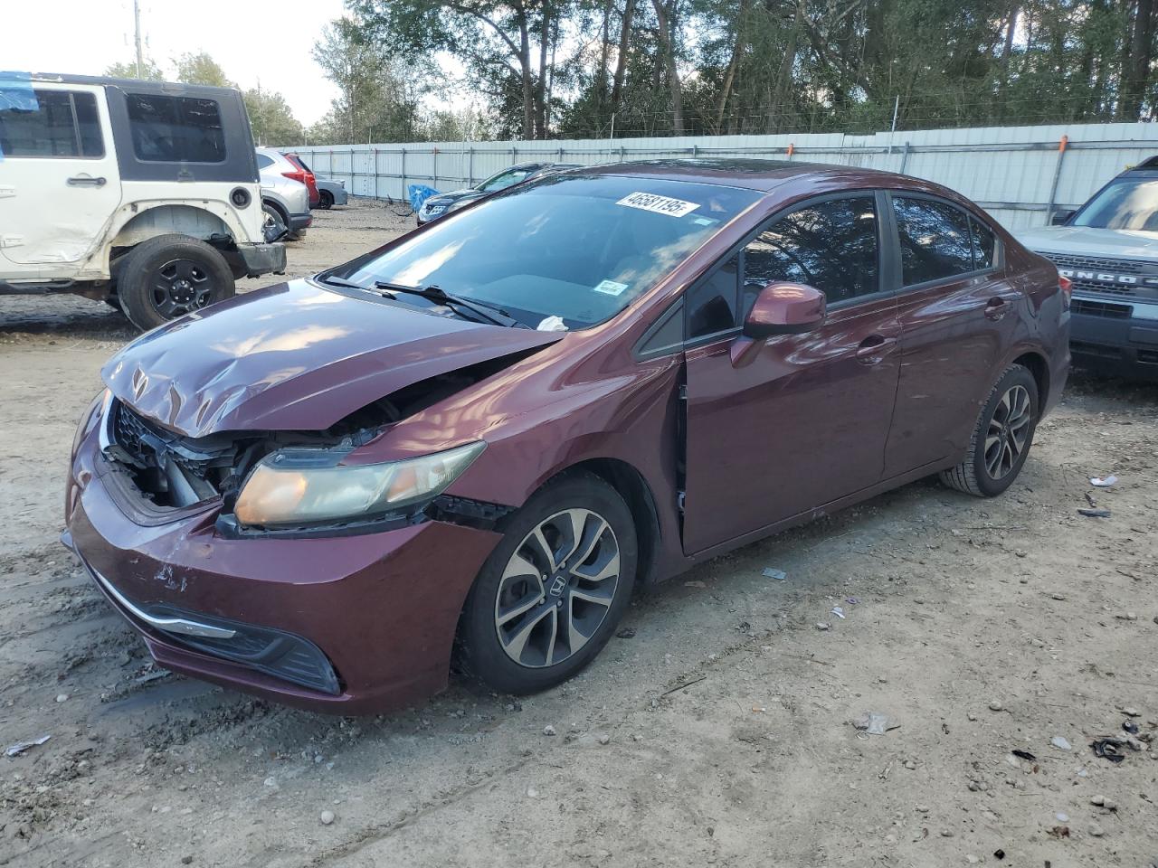 2013 Honda Civic VIN 19XFB2F89DE082997
