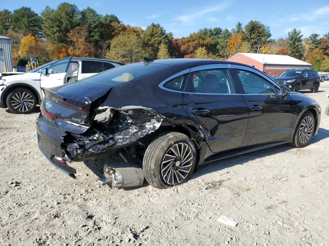 2023 Hyundai Sonata VIN KMHL54JJ7PA079471 Copart auction photo, rear end / side damage thumbnail 3