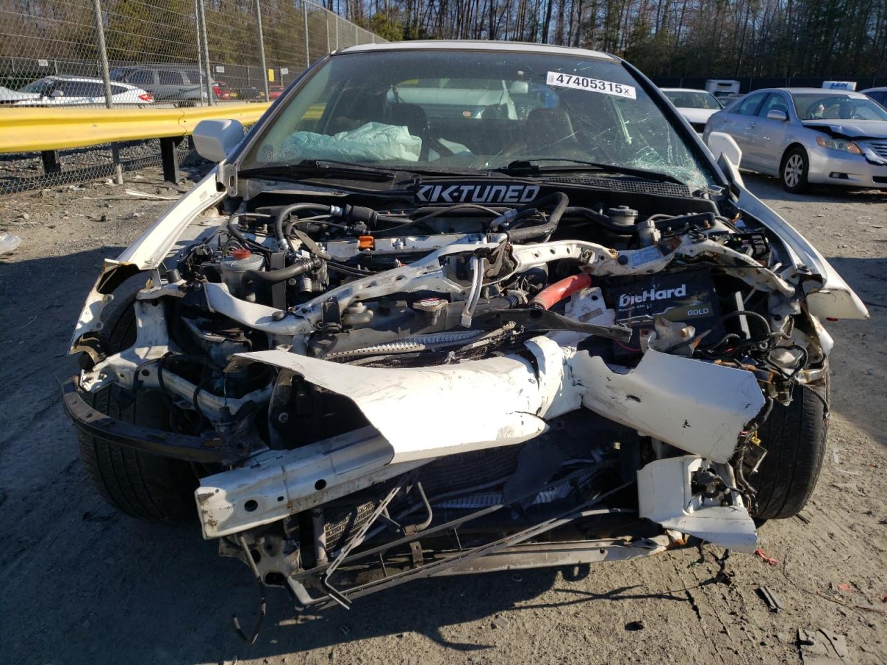 2005 Acura RSX VIN JH4DC53045S004452 Copart auction photo, front end damage thumbnail 5