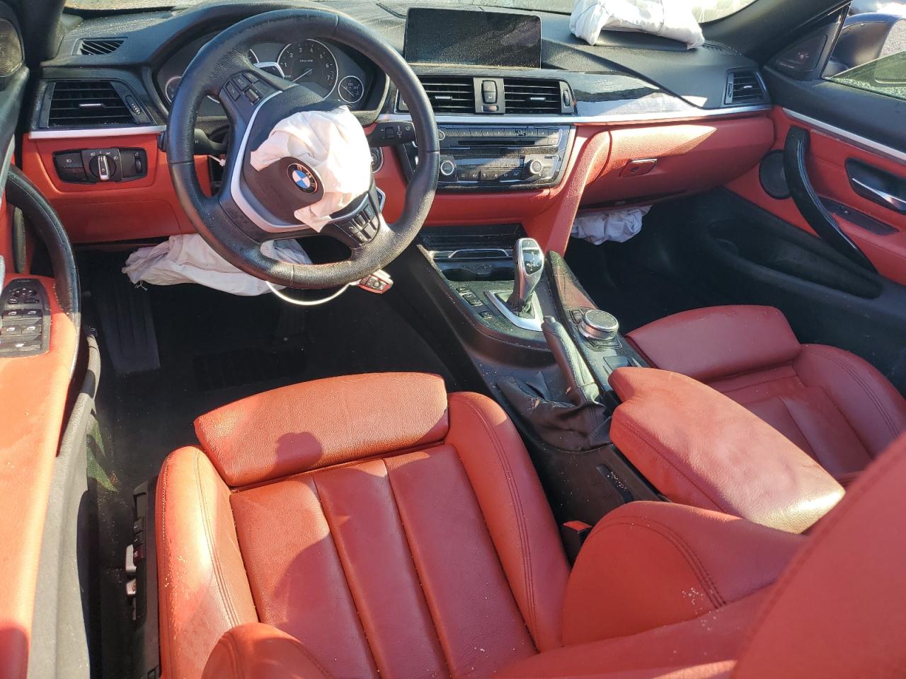 2017 BMW 4er VIN WBA4U7C3XH5J55123 Copart auction photo, front end / side damage thumbnail 8