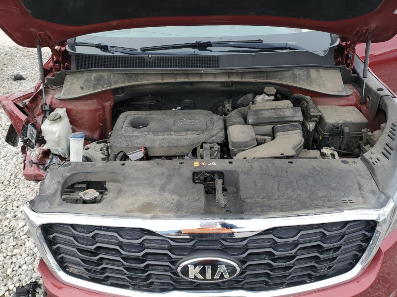 2019 KIA Sorento VIN 5XYPG4A36KG511784 Copart auction photo, front end / rear end damage thumbnail 12
